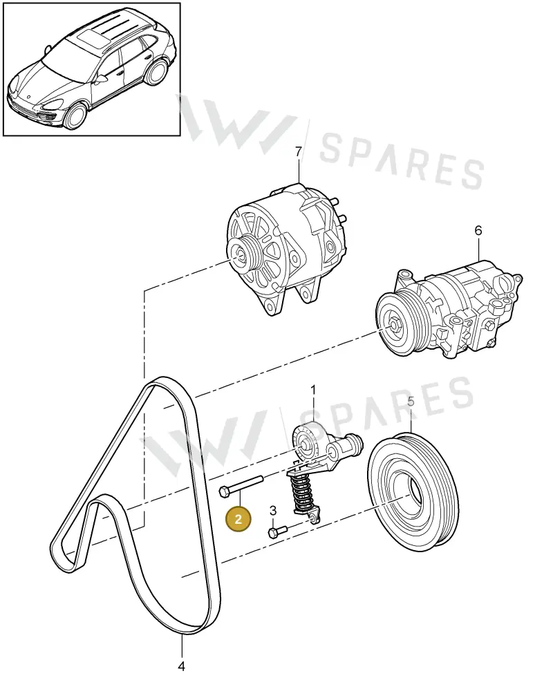 N10682801 — Porsche Cayenne (2010-2018) diagram p37102097, position 2