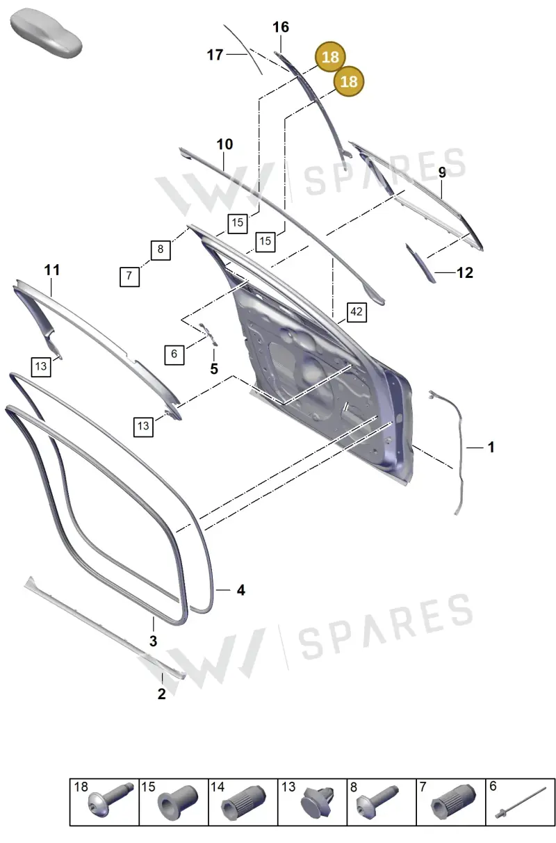 N10684701 — Porsche Panamera (2023-) diagram p62804100, position 18