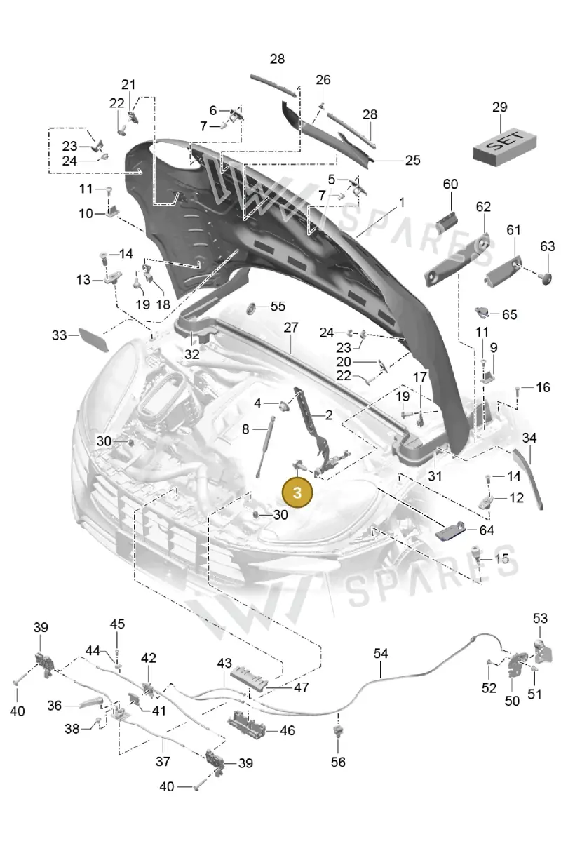 N10686001 — Porsche Macan GTS (2013-2018) diagram p44803000, position 3