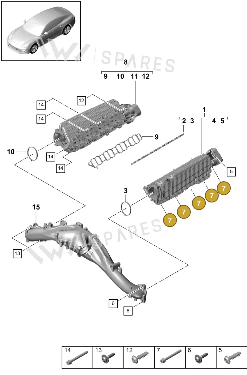 N10698001 — Porsche Panamera 4 Hybrid (2016-2020) diagram p49107035, position 7