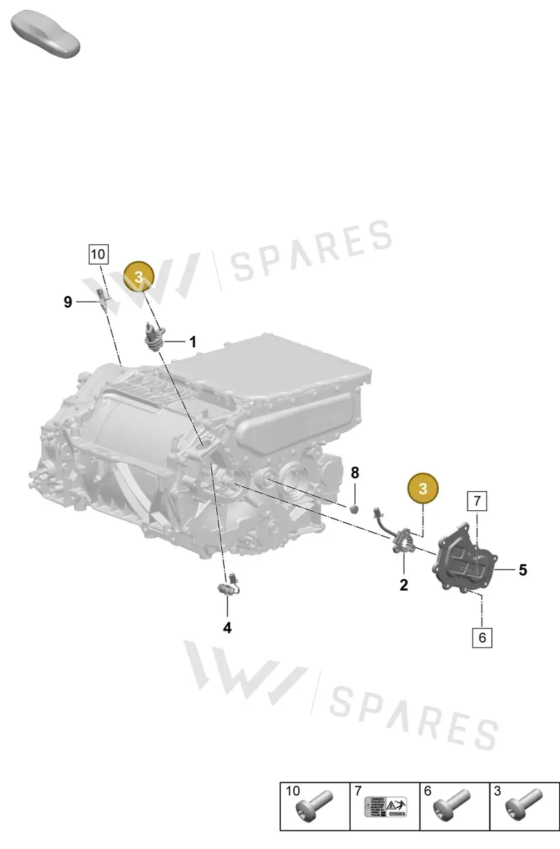 N10700201 — Porsche Macan 4 (2024-) diagram p61153050, position 3