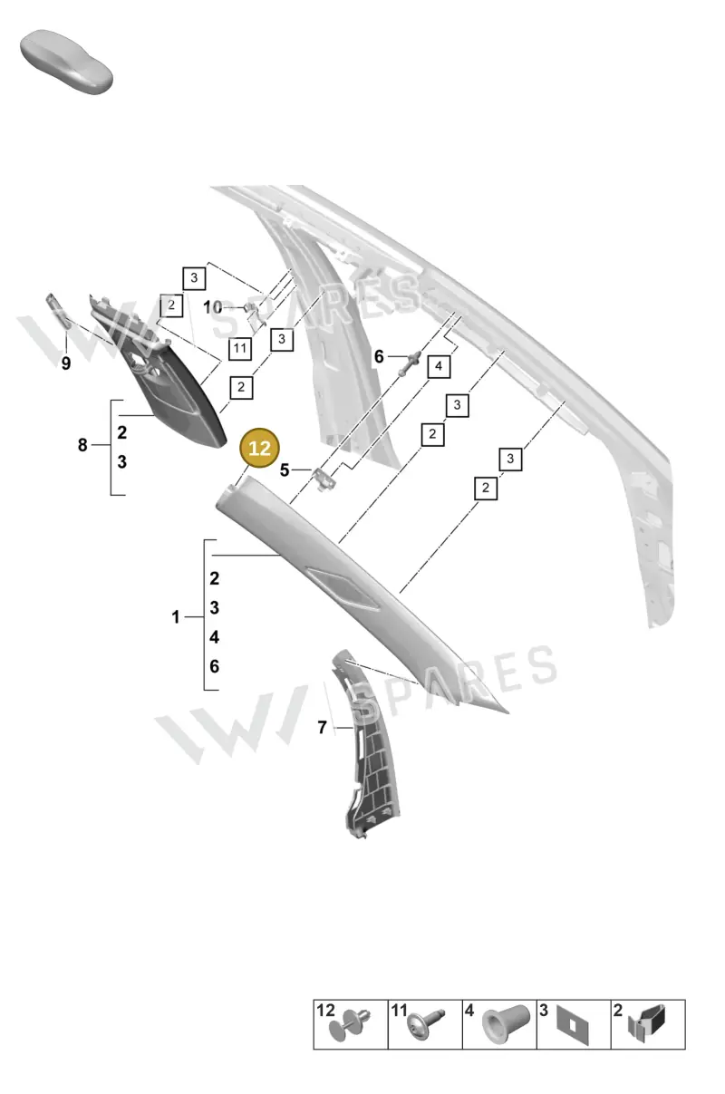 N10700901 — Porsche Panamera (2023-) diagram p58807200, position 12