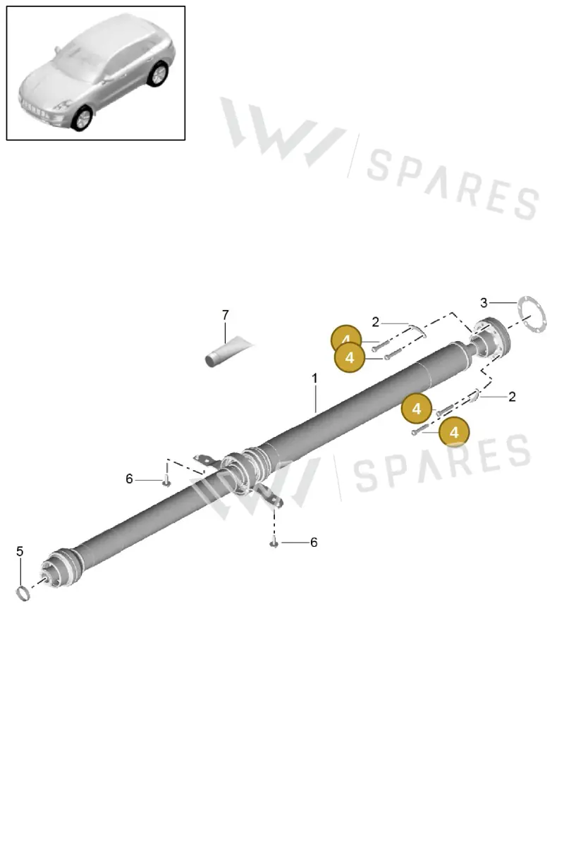 N10719001 — Porsche Macan GTS (2013-2018) diagram p44305010, position 4