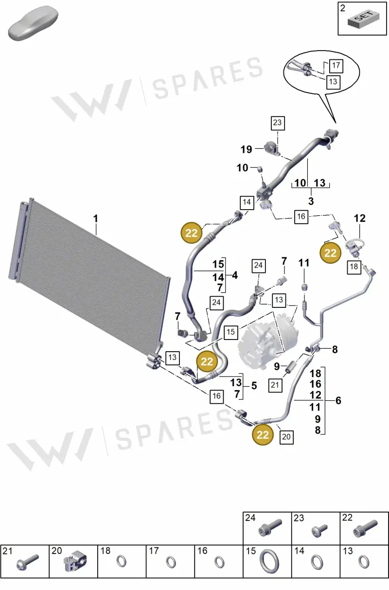 N10720901 — Porsche Panamera (2023-) diagram p62815600, position 22