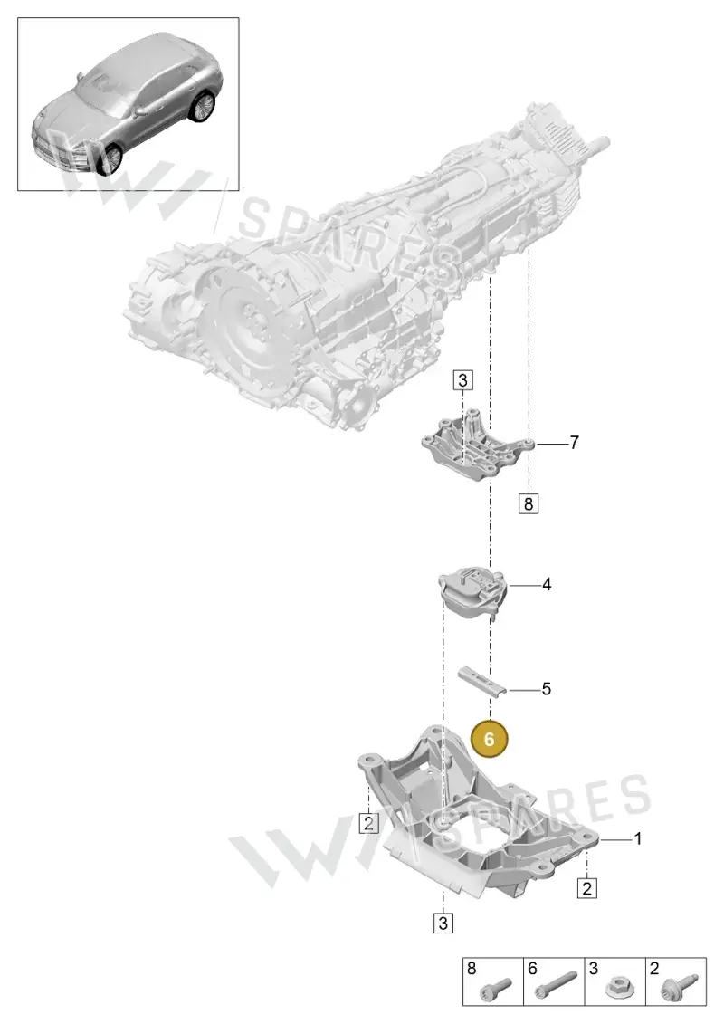 N10724701 — Porsche Macan R4 TFSI (2018-) diagram p52306100, position 6