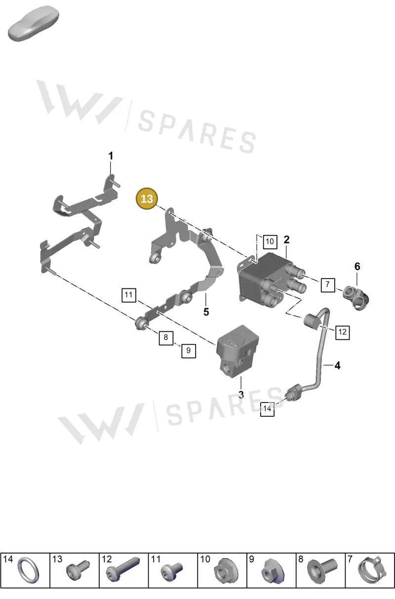 N10732001 — Porsche 992 Carrera Coupe (2024-) diagram p63813100, position 13