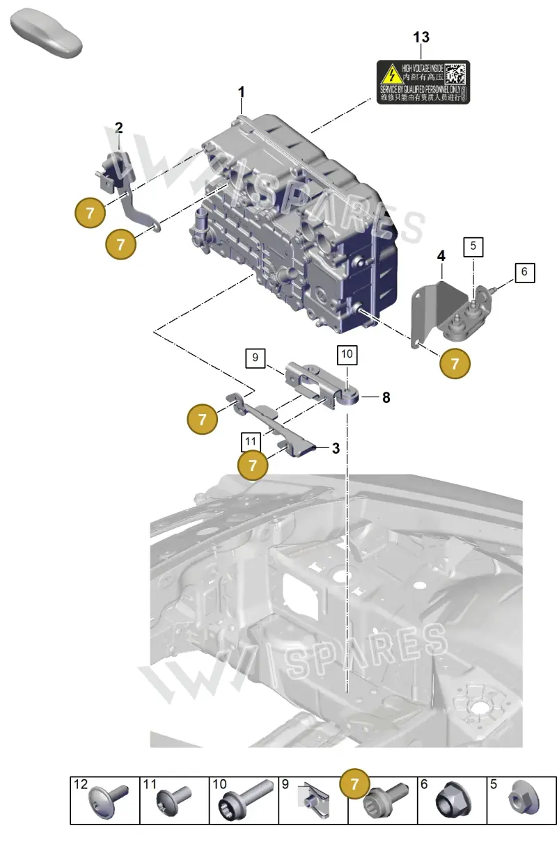 N10736701 — Porsche 992 Carrera Coupe (2024-) diagram p63251300, position 7