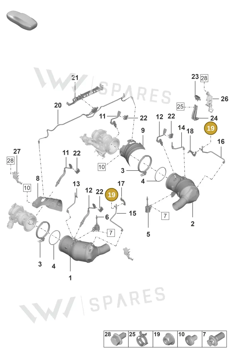 N10737001 — Porsche 992 Carrera Coupe (2024-) diagram p53202200, position 19