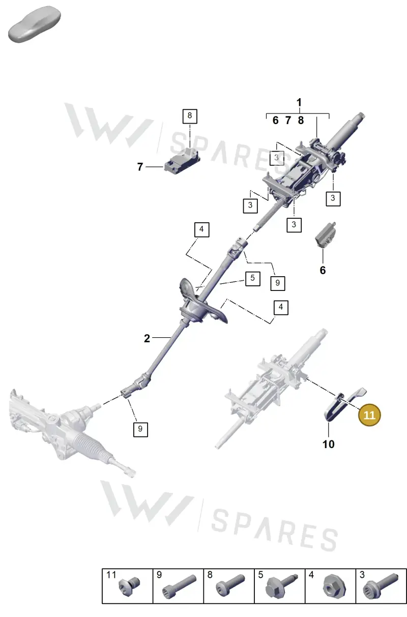 N10739301 — Porsche Cayenne Hybrid Coupe (2023-) diagram p60403300, position 11