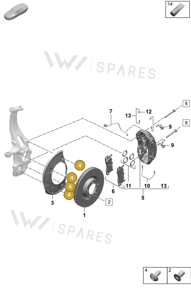 N10741402 — Porsche Macan 4 (2024-) diagram p61602000, position 4