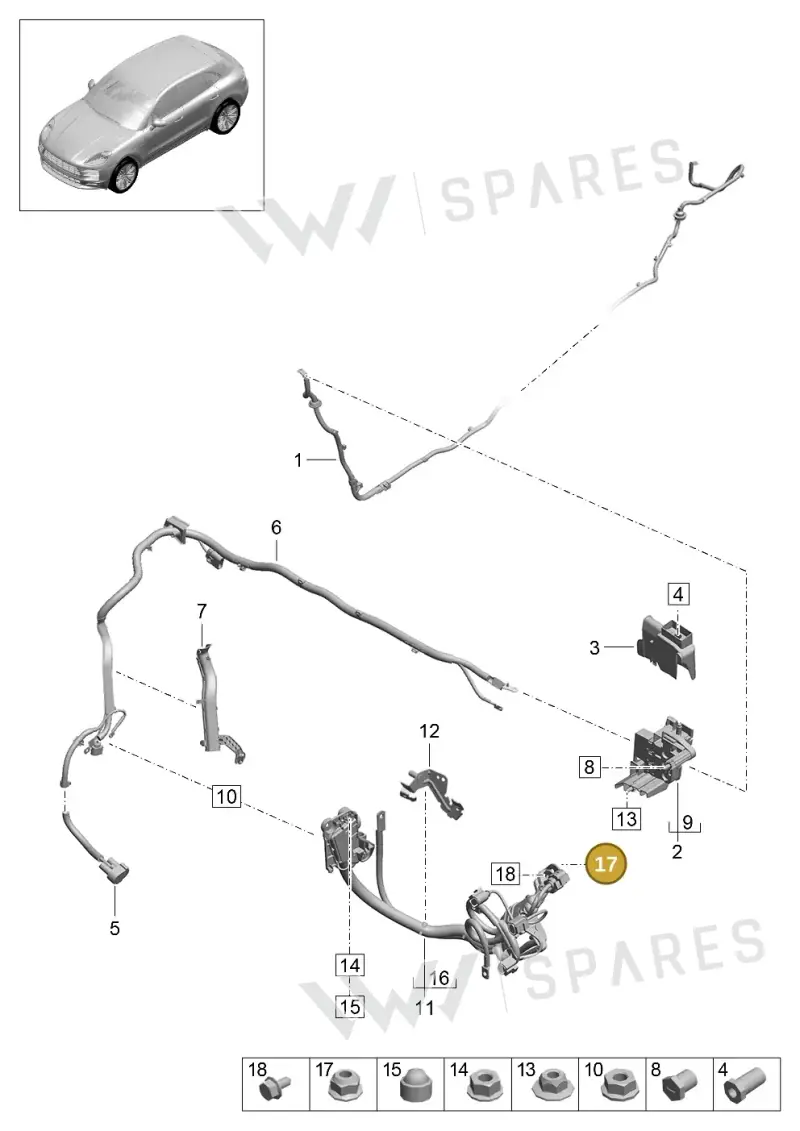 N10744601 — Porsche Macan R4 TFSI (2018-) diagram p52902065, position 17