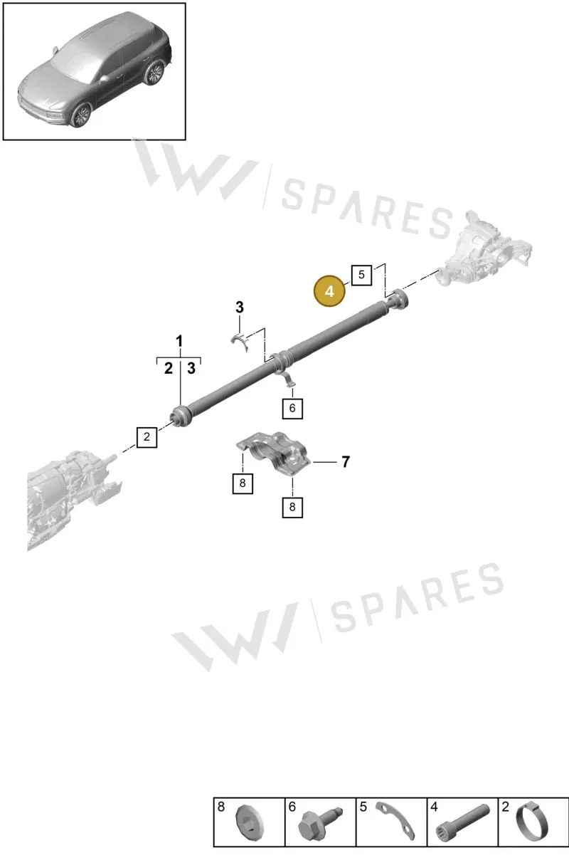 N10759901 — Porsche Cayenne Diesel V6 (2017-2023) diagram p51305010, position 4