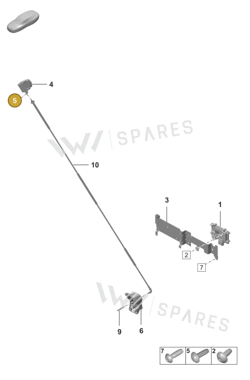 N10762601 — Porsche 992 Sport Classic (2020-) diagram p53914000, position 5