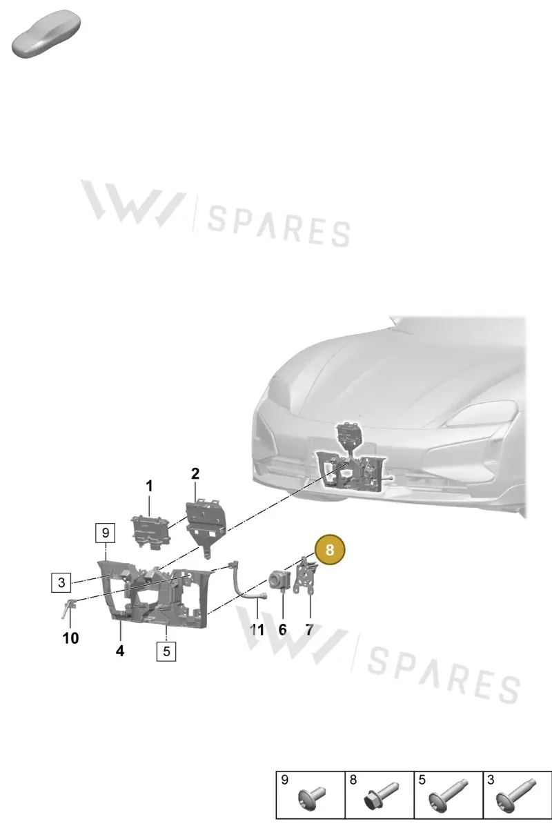 N10762601 — Porsche Taycan Sport Turismo (2023-) diagram p64915200, position 8