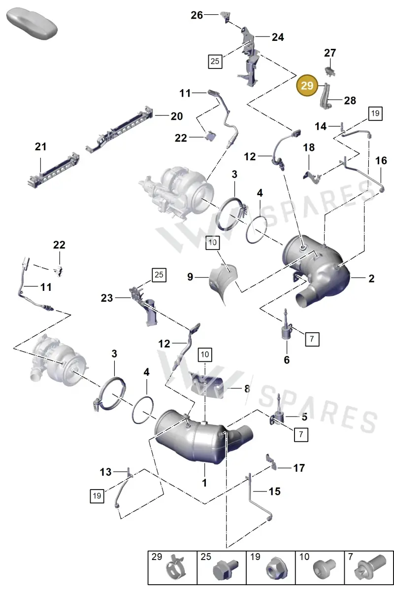 N10769401 — Porsche 992 Sport Classic (2020-) diagram p57202200, position 29