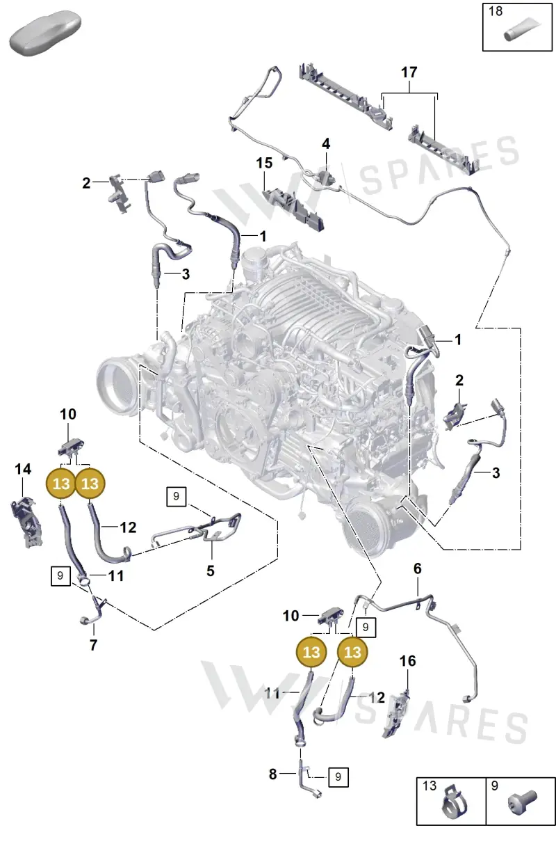 N10769401 — Porsche GT3 RS (2021-) diagram p59202200, position 13