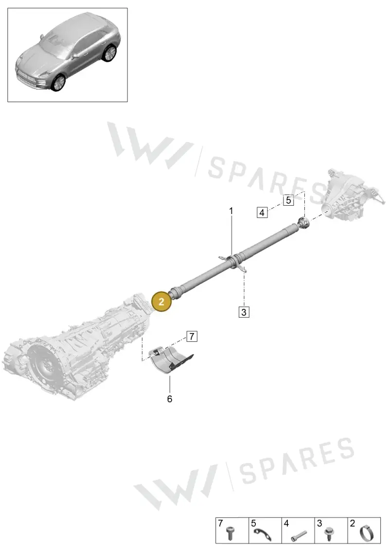 N10772201 — Porsche Macan R4 TFSI (2018-) diagram p52000066, position 2