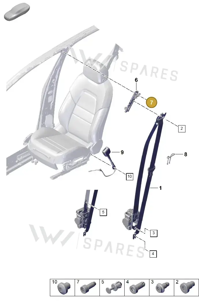 N10784201 — Porsche Cayenne Hybrid Coupe (2023-) diagram p60812000, position 7