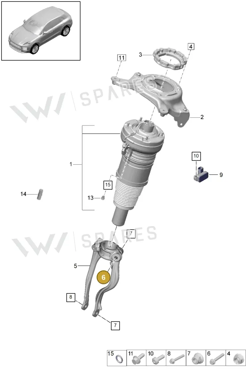 N10784702 — Porsche Macan R4 TFSI (2018-) diagram p52402010, position 6