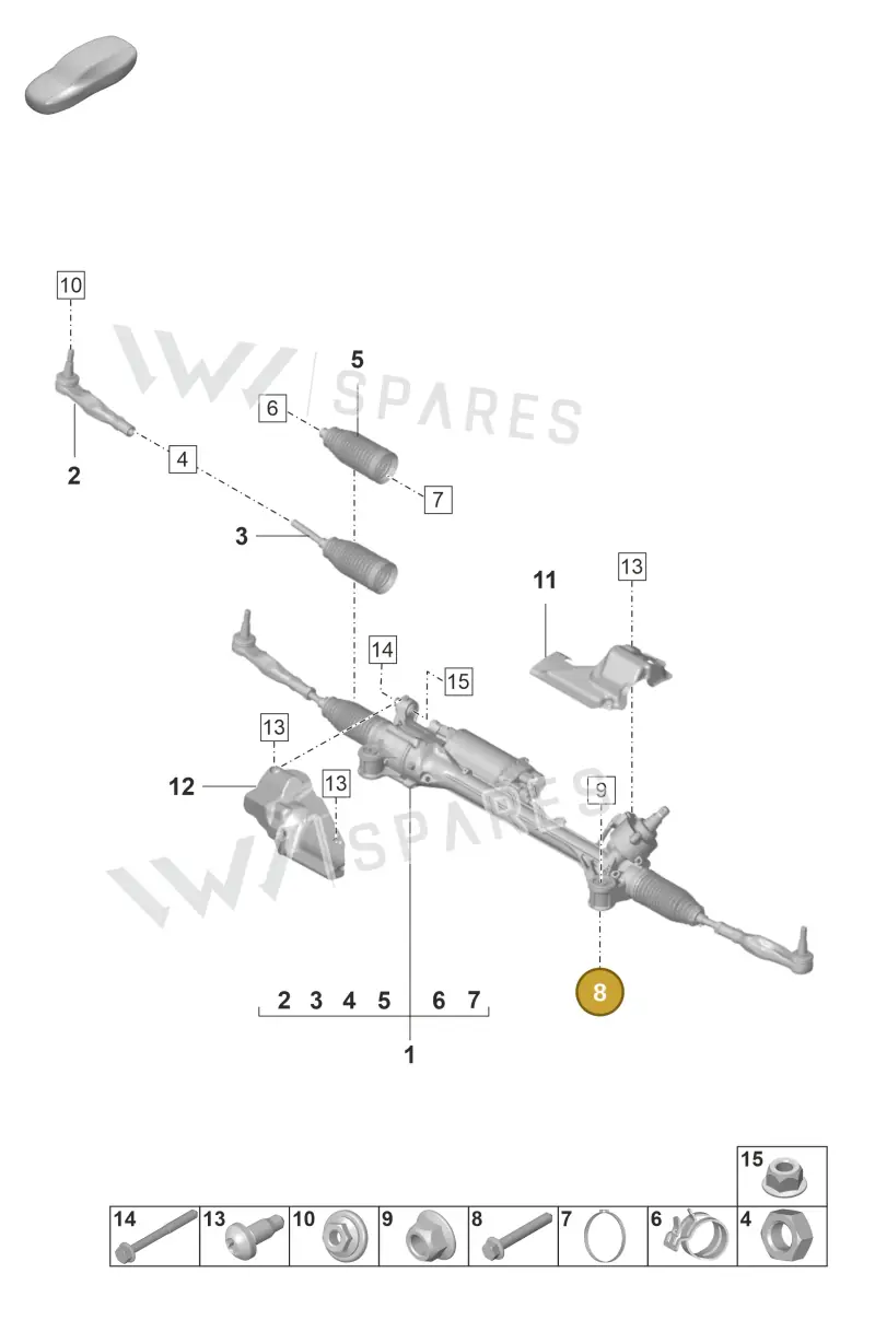 N10784702 — Porsche Panamera 4 Hybrid (2020-2023) diagram p58403000, position 8