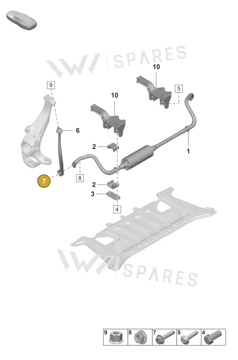 N10793603 — Porsche Taycan Sport Turismo (2019-2024) diagram p56402100, position 7