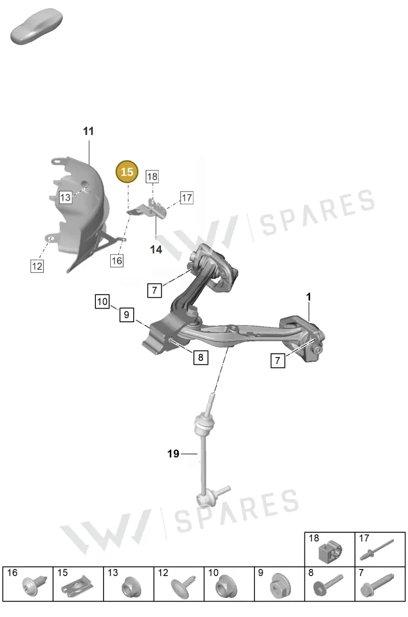 N90094201 — Porsche GT3 RS (2021-) diagram p59401010, position 15