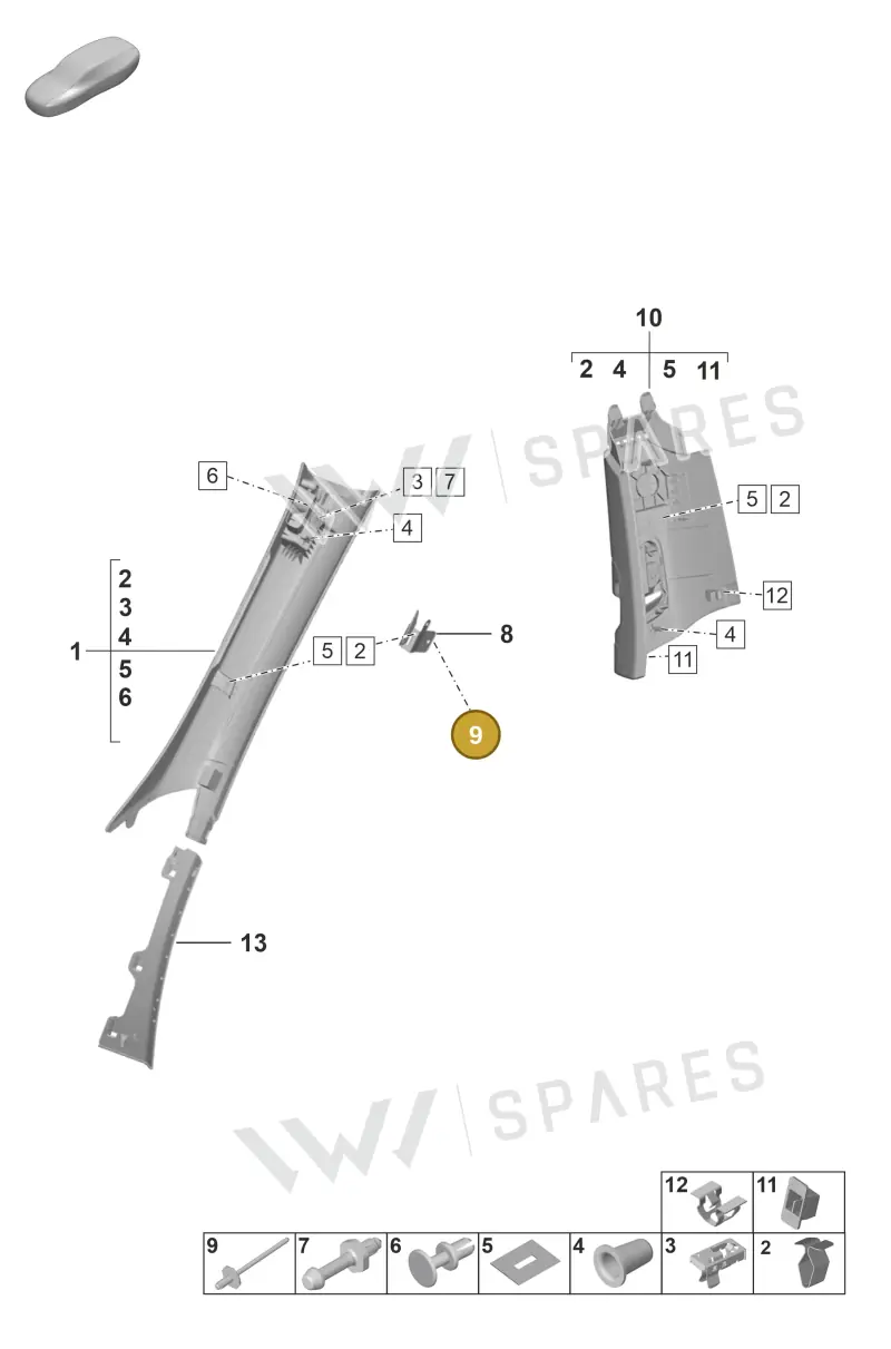 N90097802 — Porsche GT3 RS (2021-) diagram p53807200, position 9