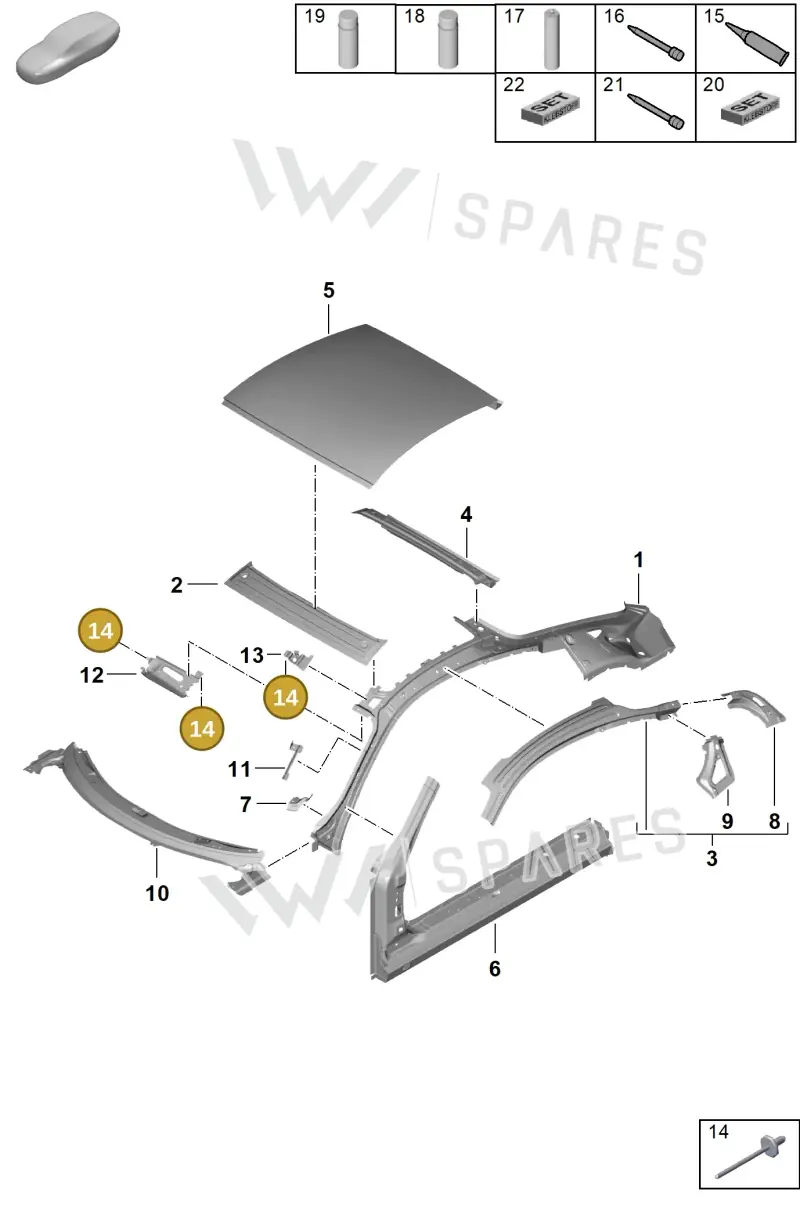 N90097802 — Porsche Cayman GT4 (2019-) diagram p55801450, position 14