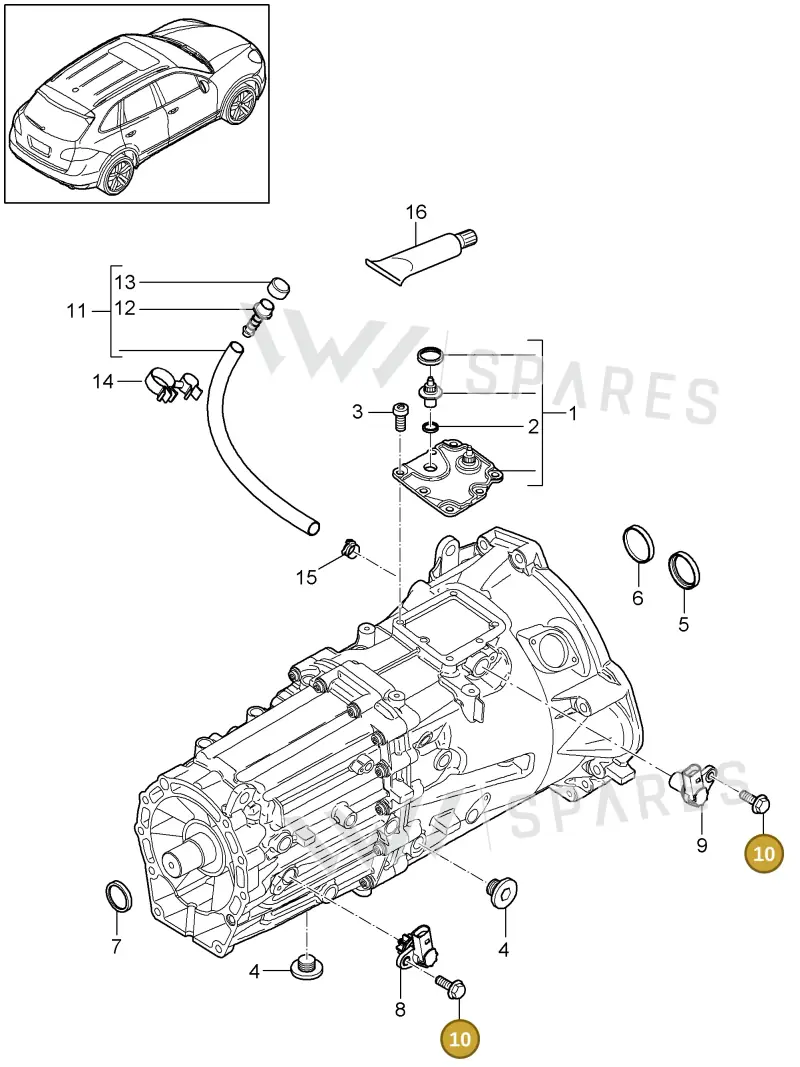 N90167805 — Porsche Cayenne (2010-2018) diagram p37302010, position 10