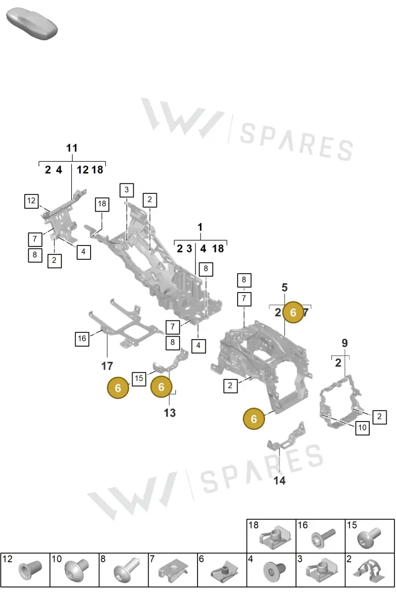 N90168604 — Porsche Taycan Sport Turismo (2023-) diagram p56809140, position 6