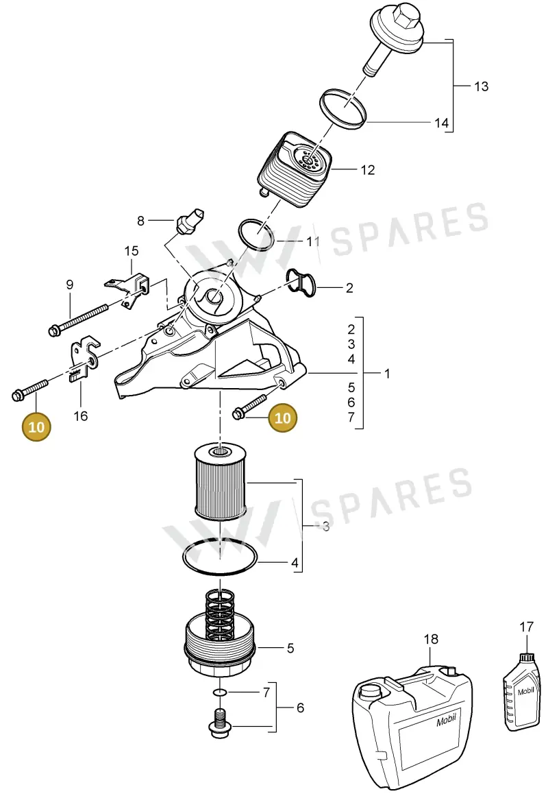 N90212004 — Porsche Cayenne (2007-2010) diagram p31104015, position 10