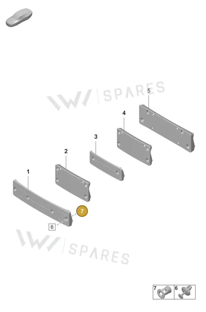 N90218403 — Porsche Taycan Sport Turismo (2023-) diagram p56802300, position 7