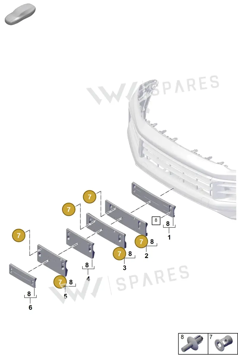 N90218403 — Porsche Cayenne Hybrid Coupe (2023-) diagram p60802300, position 7