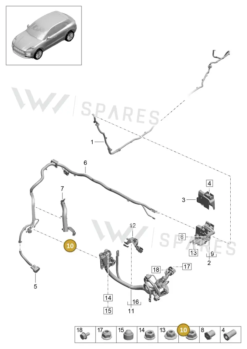 N90295502 — Porsche Macan R4 TFSI (2018-) diagram p52902065, position 10