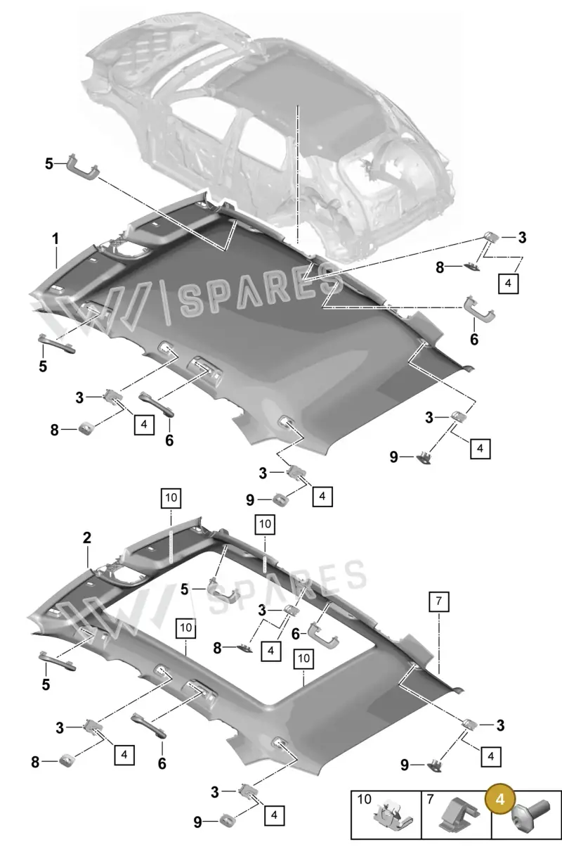 N90365912 — Porsche Cayenne Hybrid Coupe (2023-) diagram p60807300, position 4