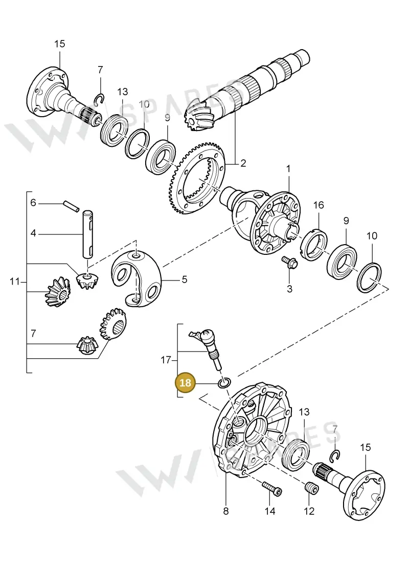 N90368401 — Porsche Boxster S (2004-2008) diagram p27305000, position 18