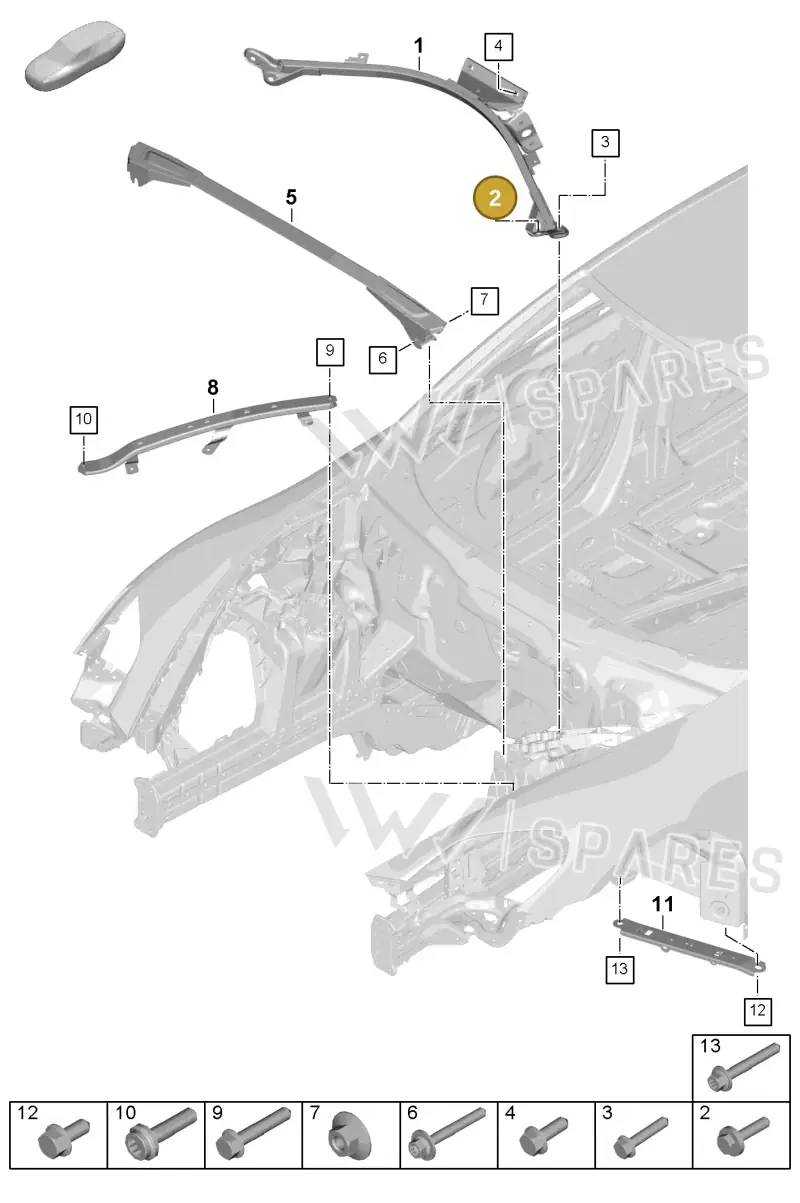 N90440003 — Porsche Panamera (2023-) diagram p62801150, position 2