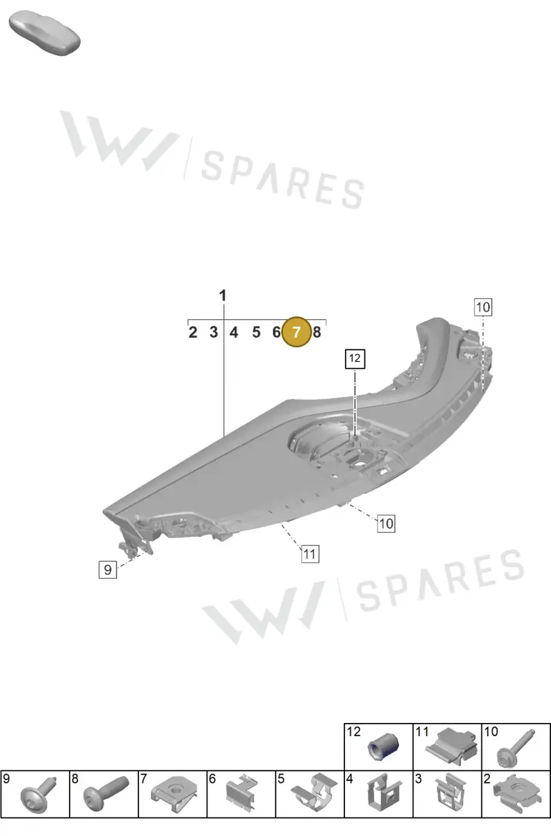 N90455902 — Porsche Taycan Sport Turismo (2023-) diagram p56809000, position 7