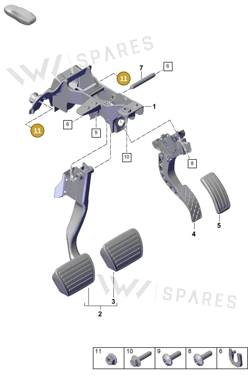 N90456002 — Porsche Cayenne Hybrid Coupe (2023-) diagram p60702000, position 11