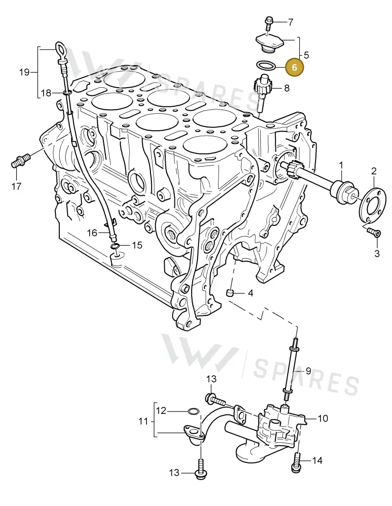 N90531501 — Porsche Cayenne (2002-2006) diagram p24104002, position 6