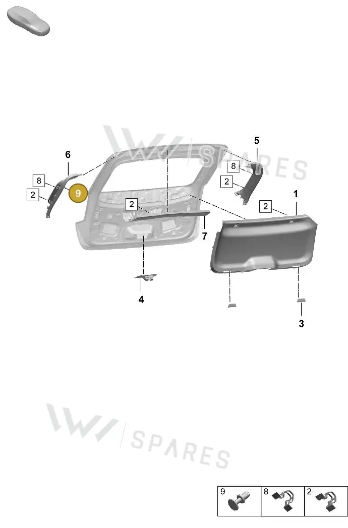 N90536901 — Porsche Macan 4 (2024-) diagram p61807350, position 9