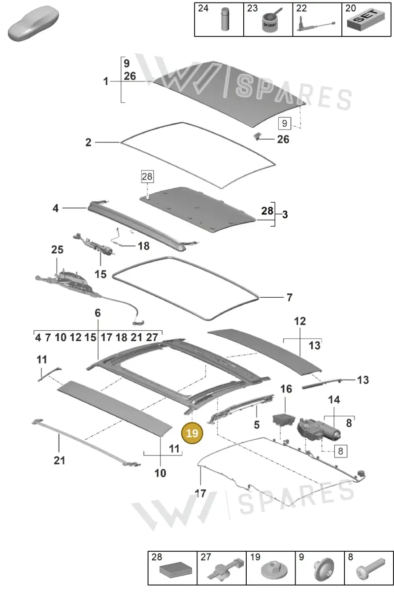 N90570802 — Porsche 992 Carrera Coupe (2024-) diagram p53811000, position 19