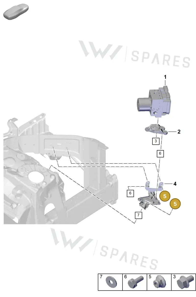 N90570805 — Porsche Cayenne Hybrid Coupe (2023-) diagram p60605000, position 5