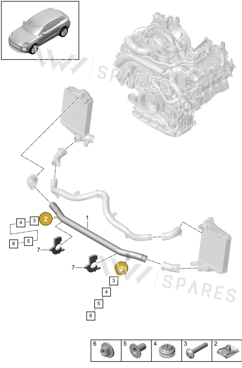N90627102 — Porsche Macan R4 TFSI (2018-) diagram p52107215, position 2