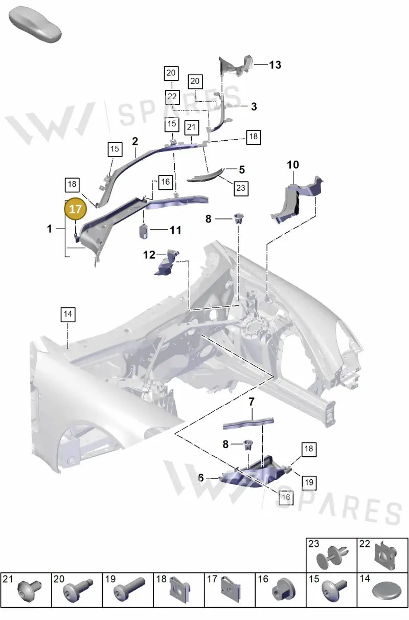 N90627102 — Porsche Panamera (2023-) diagram p62813000, position 17