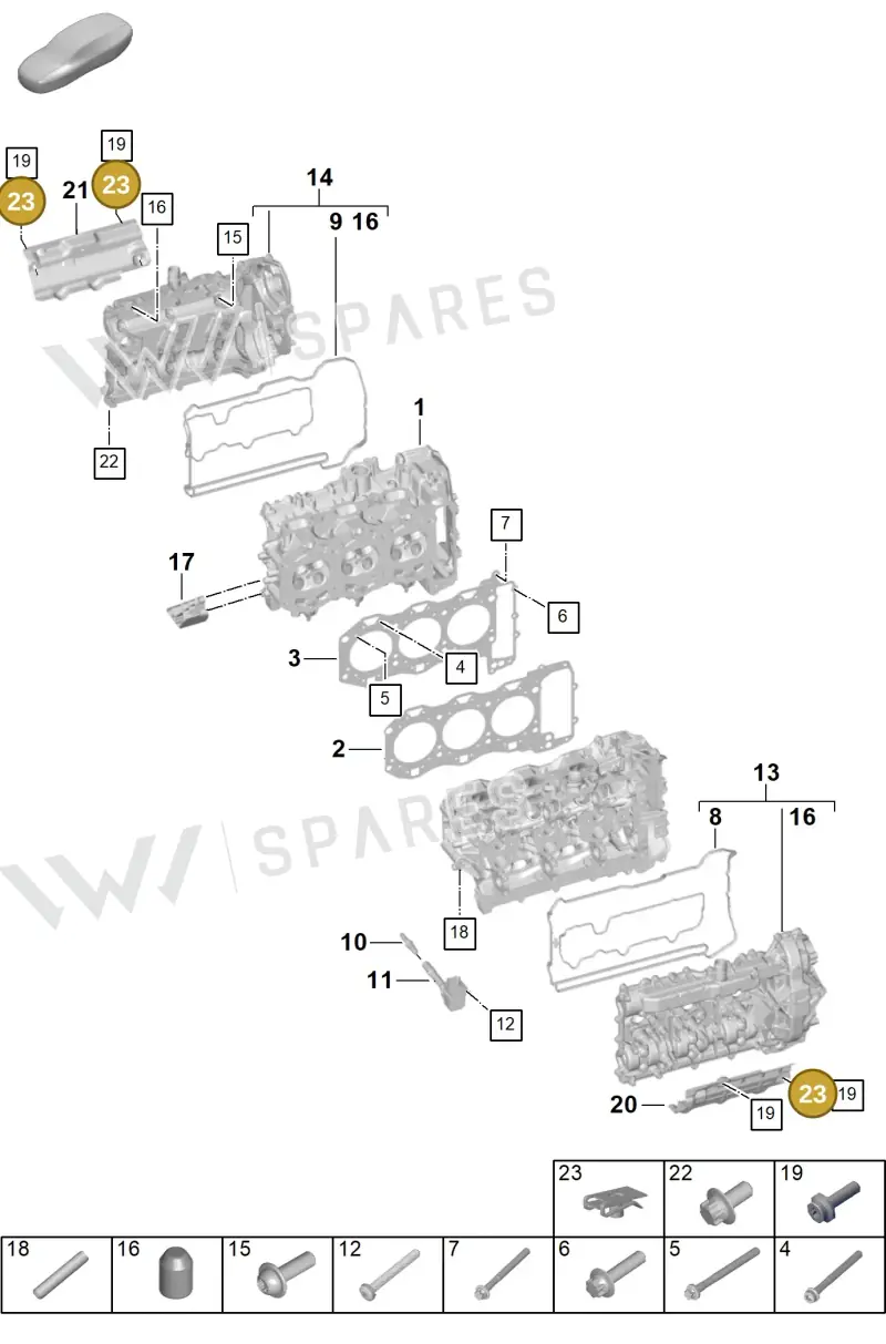 N90627102 — Porsche 992 Carrera Coupe (2024-) diagram p63103000, position 23