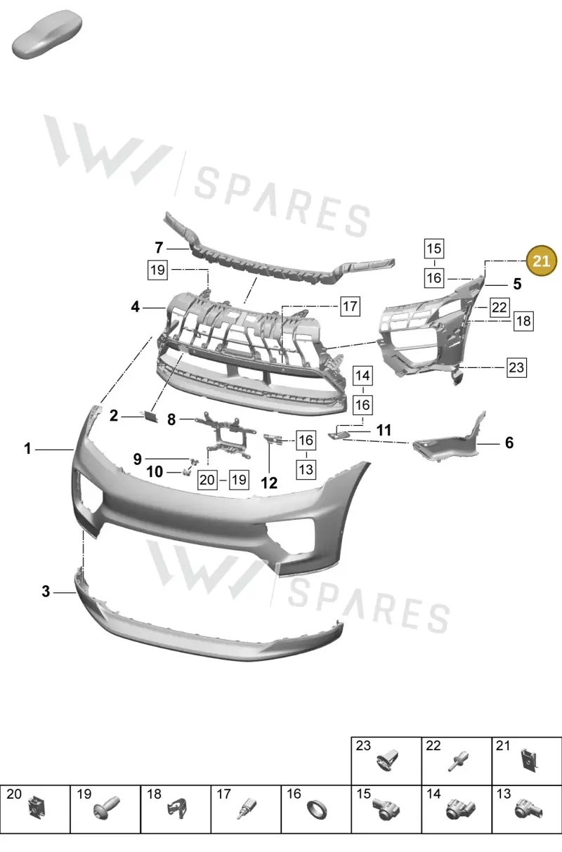 N90627102 — Porsche Macan 4 (2024-) diagram p61802000, position 21