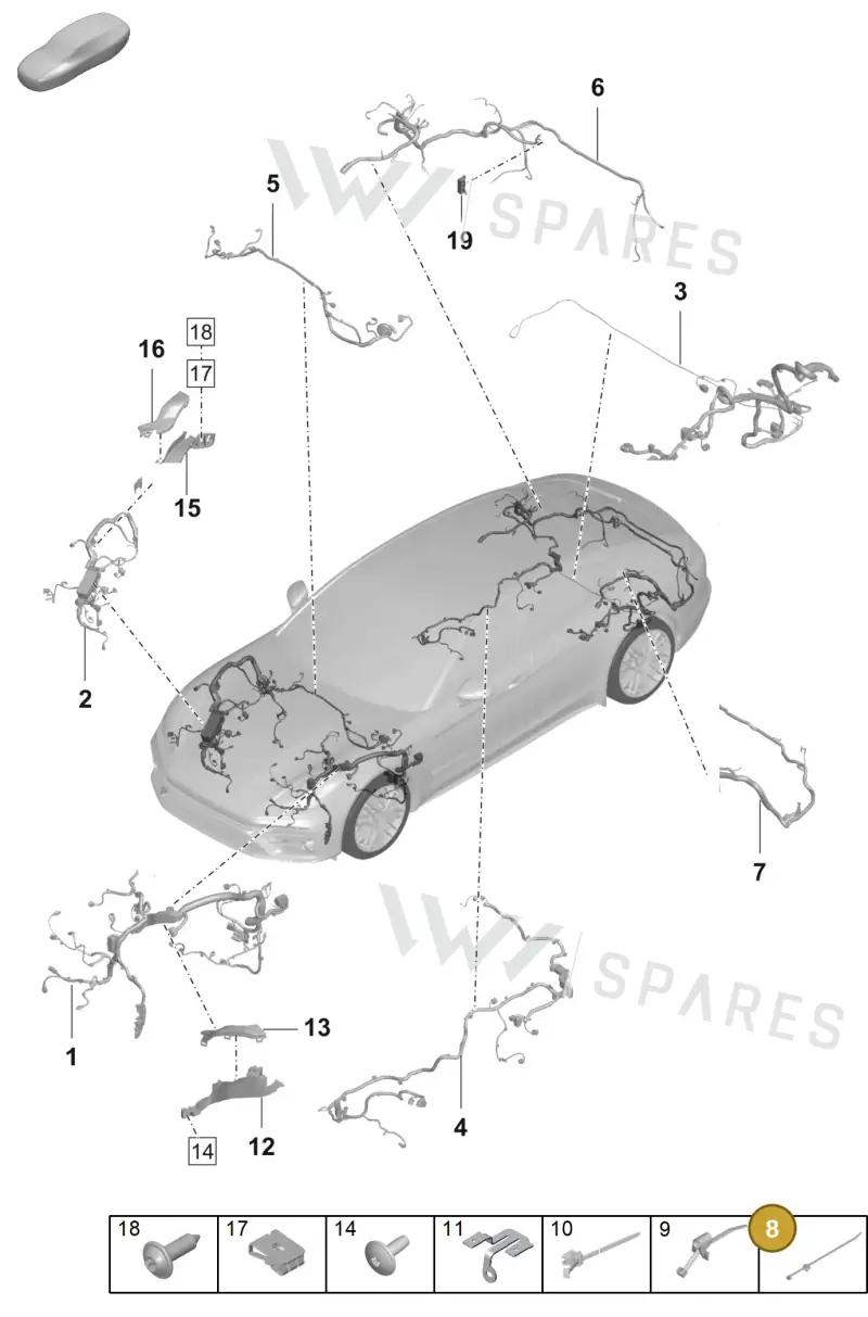 N90666101 — Porsche Panamera 4 Hybrid (2020-2023) diagram p58902031, position 8