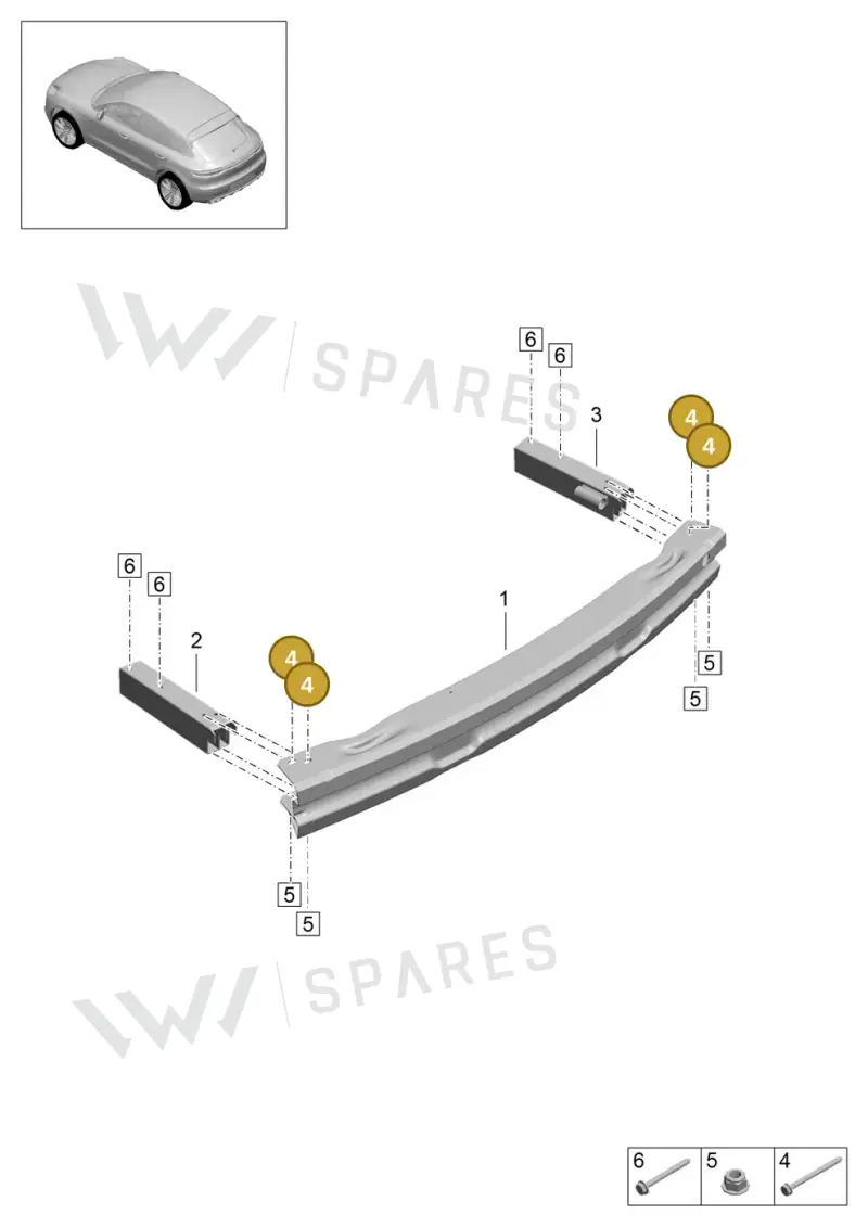 N90707502 — Porsche Macan R4 TFSI (2018-) diagram p52000184, position 4