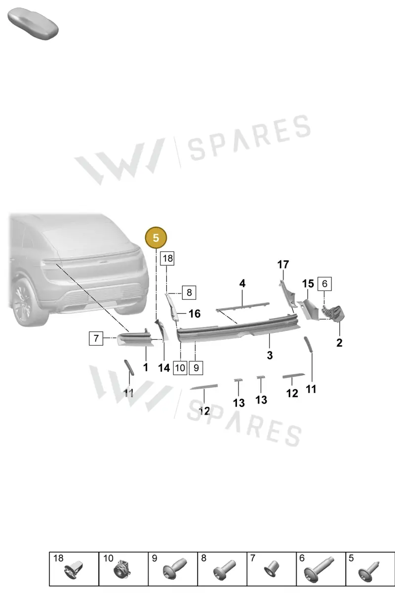 N90732103 — Porsche Macan 4 (2024-) diagram p61908400, position 5